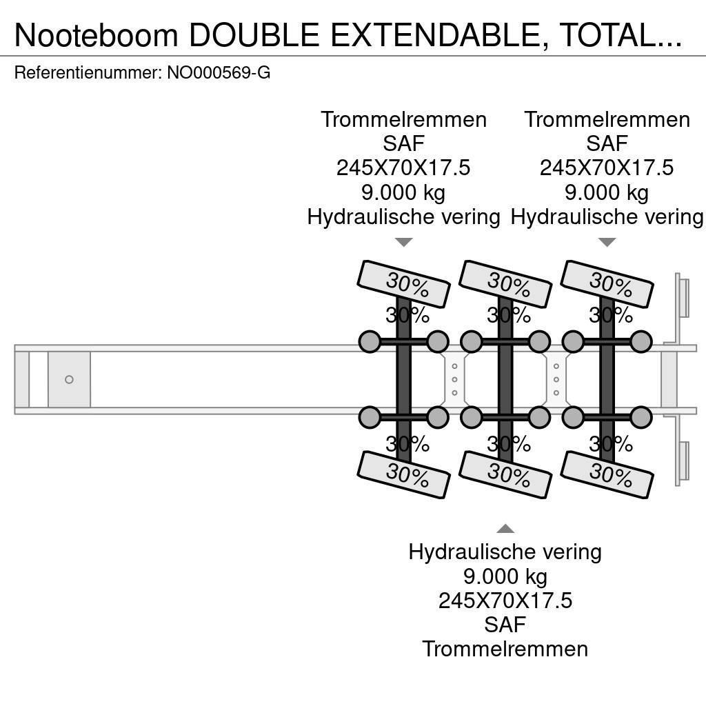 Nooteboom DOUBLE EXTENDABLE, TOTAL 26.53 METERS Puoliperävaunulavetit