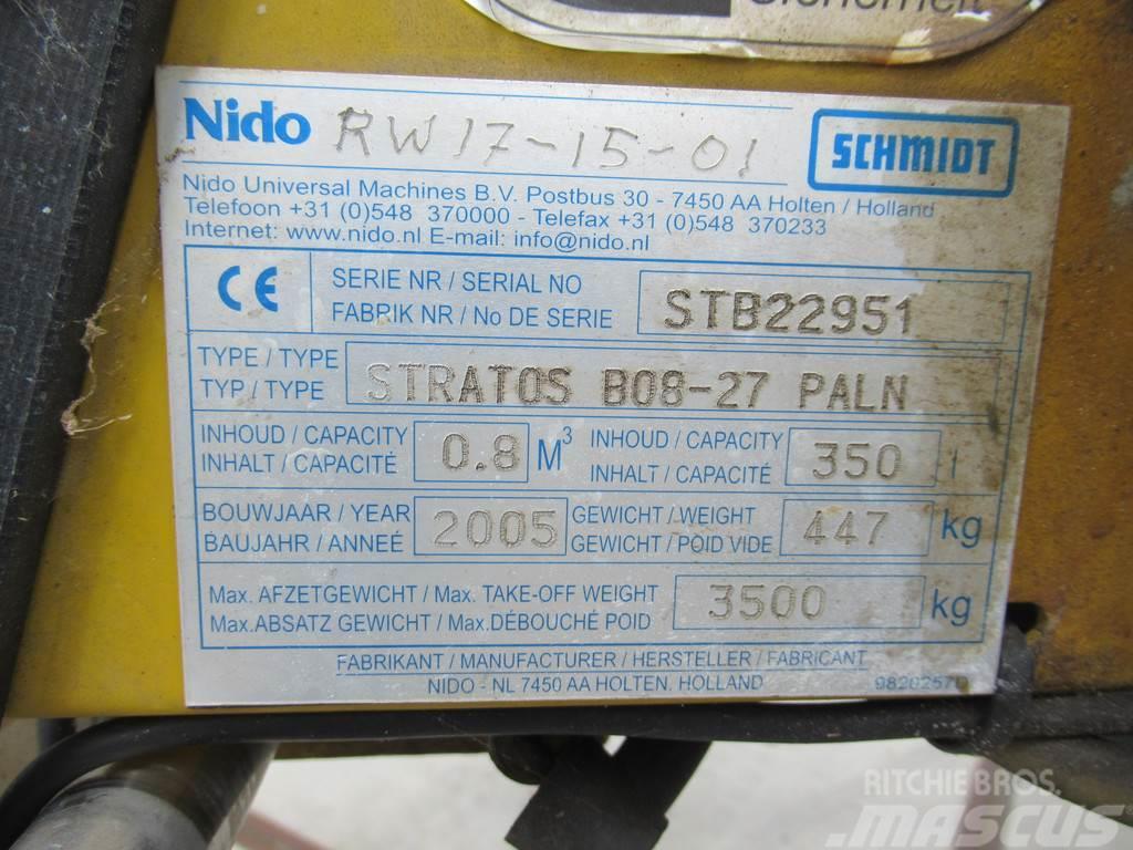 Nido - Schmidt STRATOS B08-27 PALN 0,8m3 + 350 L Zoutst Hiekan- ja suolanlevittimet