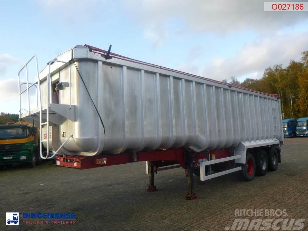 Montracon Tipper trailer alu 53.6 m3 + tarpaulin Kippipuoliperävaunut