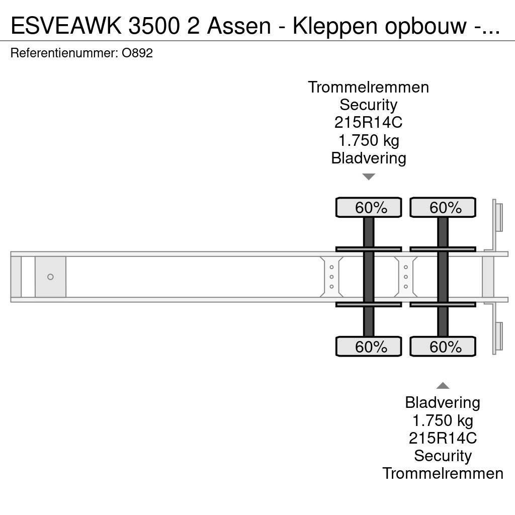 Esve AWK 3500 2 Assen - Kleppen opbouw - FietsVervoer - Umpikori puoliperävaunut