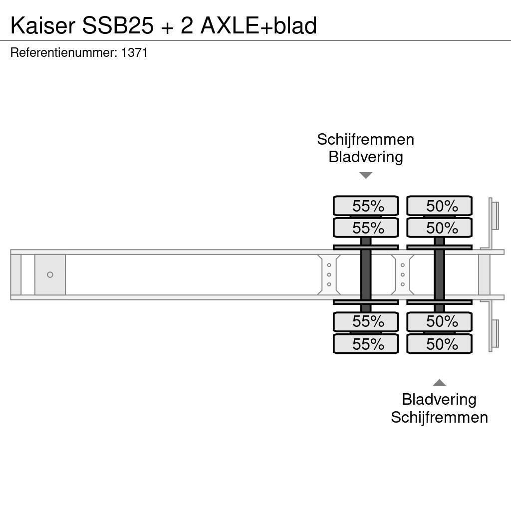 Kaiser SSB25 + 2 AXLE+blad Puoliperävaunulavetit
