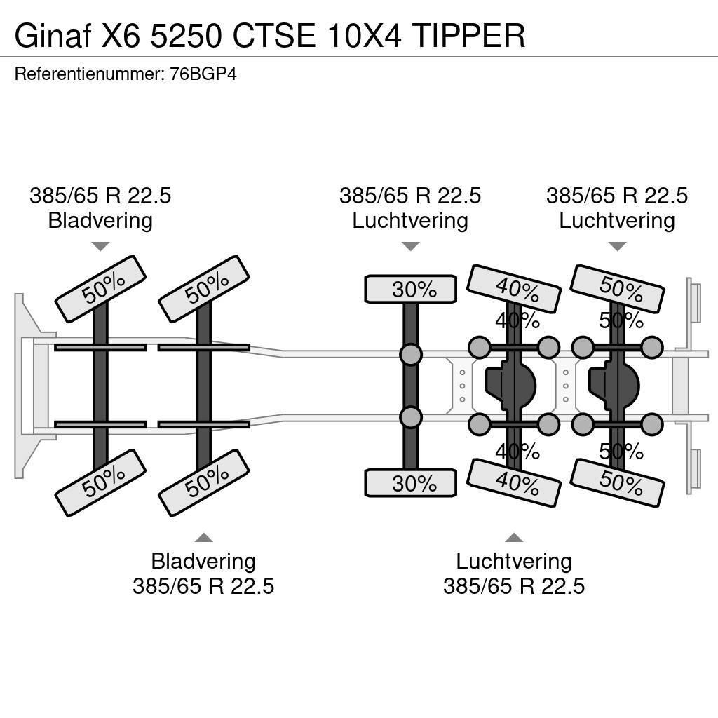 Ginaf X6 5250 CTSE 10X4 TIPPER Sora- ja kippiautot