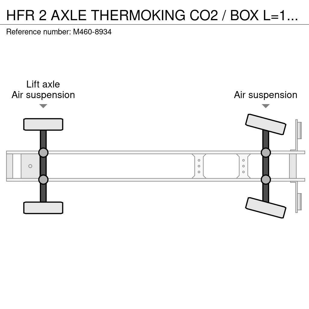 HFR 2 AXLE THERMOKING CO2 / BOX L=12699 mm Kylmä-/Lämpökoripuoliperävaunut