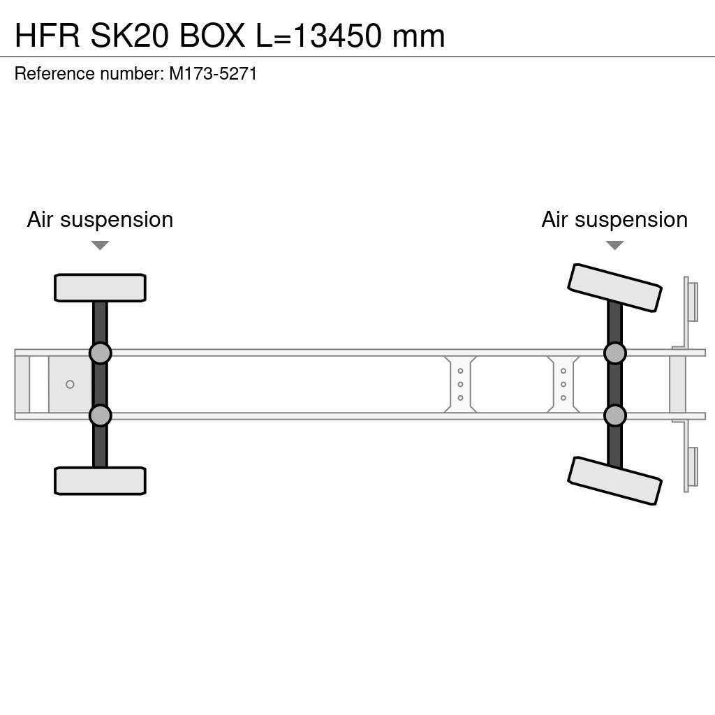 HFR SK20 BOX L=13450 mm Umpikori puoliperävaunut