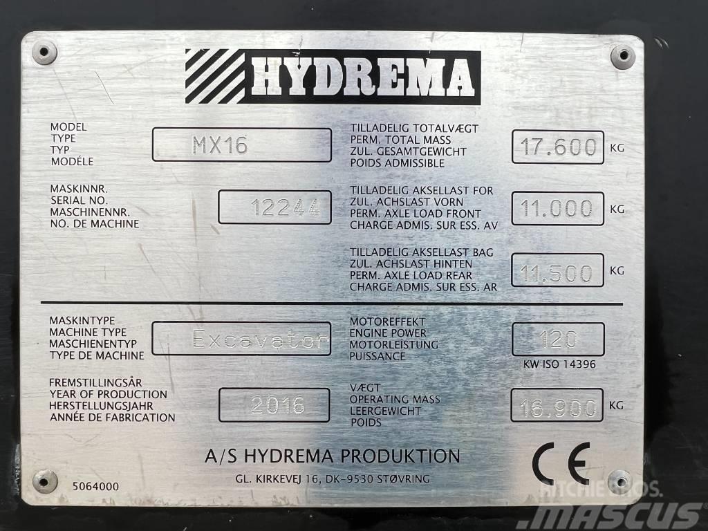 Hydrema MX 16 Pyöräkaivukoneet