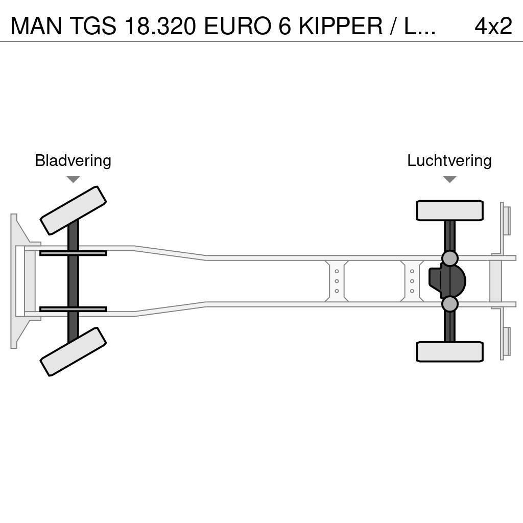 MAN TGS 18.320 EURO 6 KIPPER / LOW KM / 2 ZIJDIGE KIPP Sora- ja kippiautot
