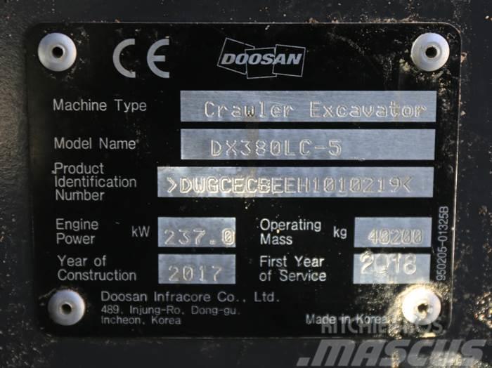 Doosan DX380LC-5 Telakaivukoneet