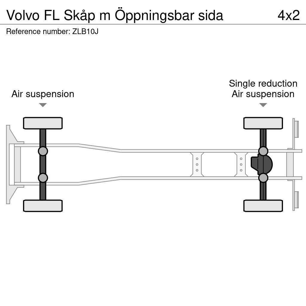 Volvo FL Skåp m Öppningsbar sida Umpikorikuorma-autot