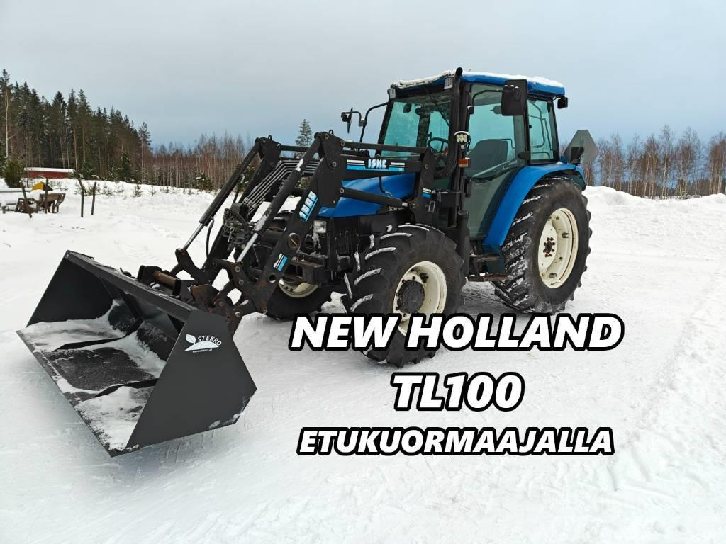 New Holland TL 100 - Etukuormaajalla - VIDEO Traktorit