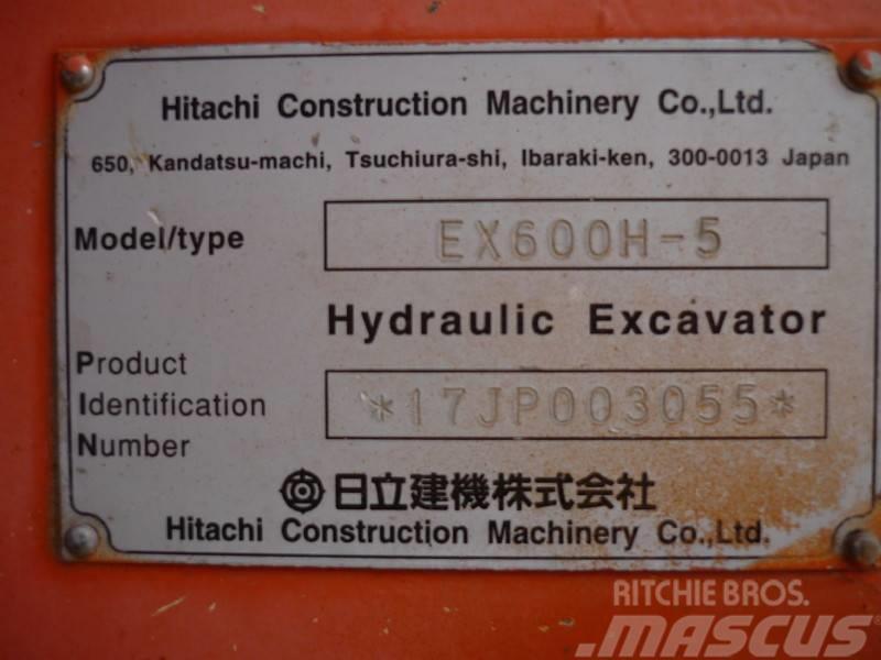 Hitachi EX 600 H-5 Telakaivukoneet