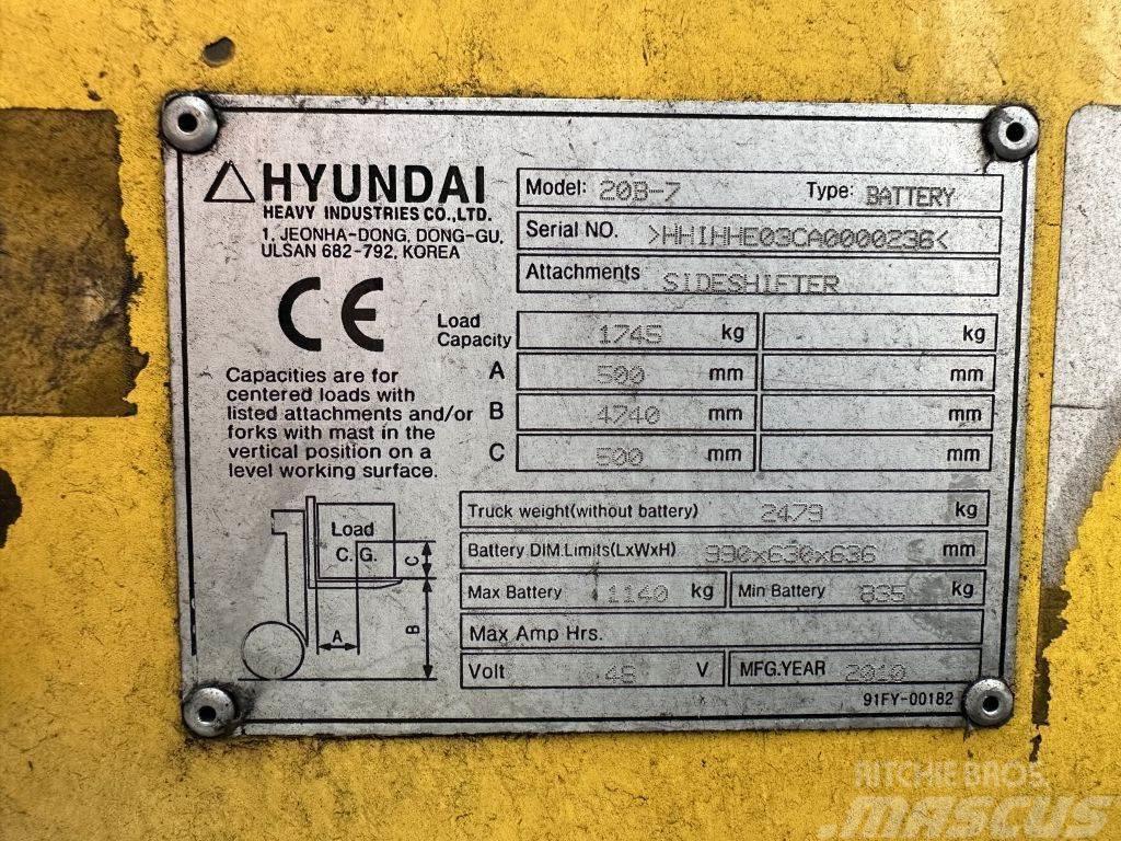 Hyundai 20 B 7 Sähkötrukit