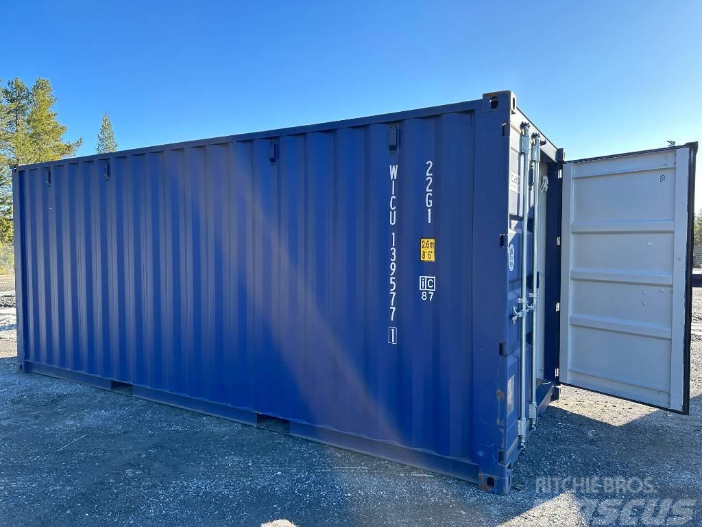  Sjöfartscontainer Container 20fot 20fots nya blå m Kuljetuskontit