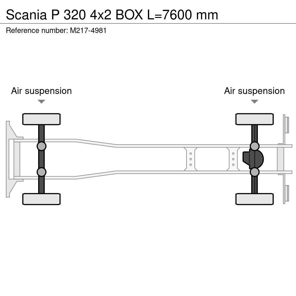 Scania P 320 4x2 BOX L=7600 mm Umpikorikuorma-autot