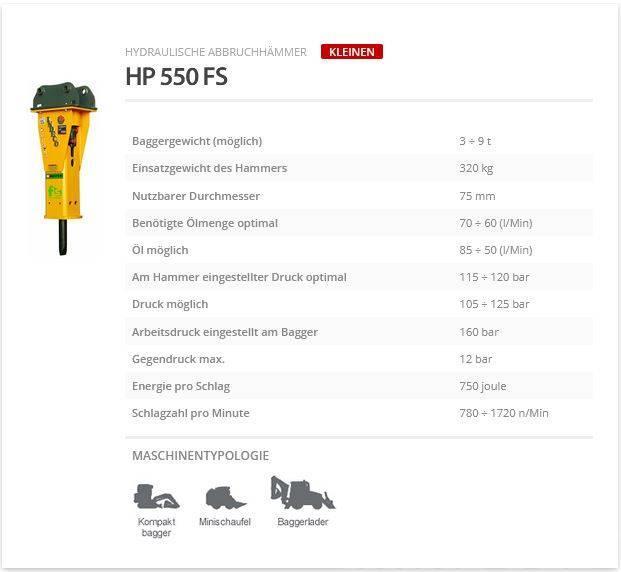 Indeco HP 550 FS Iskuvasarat