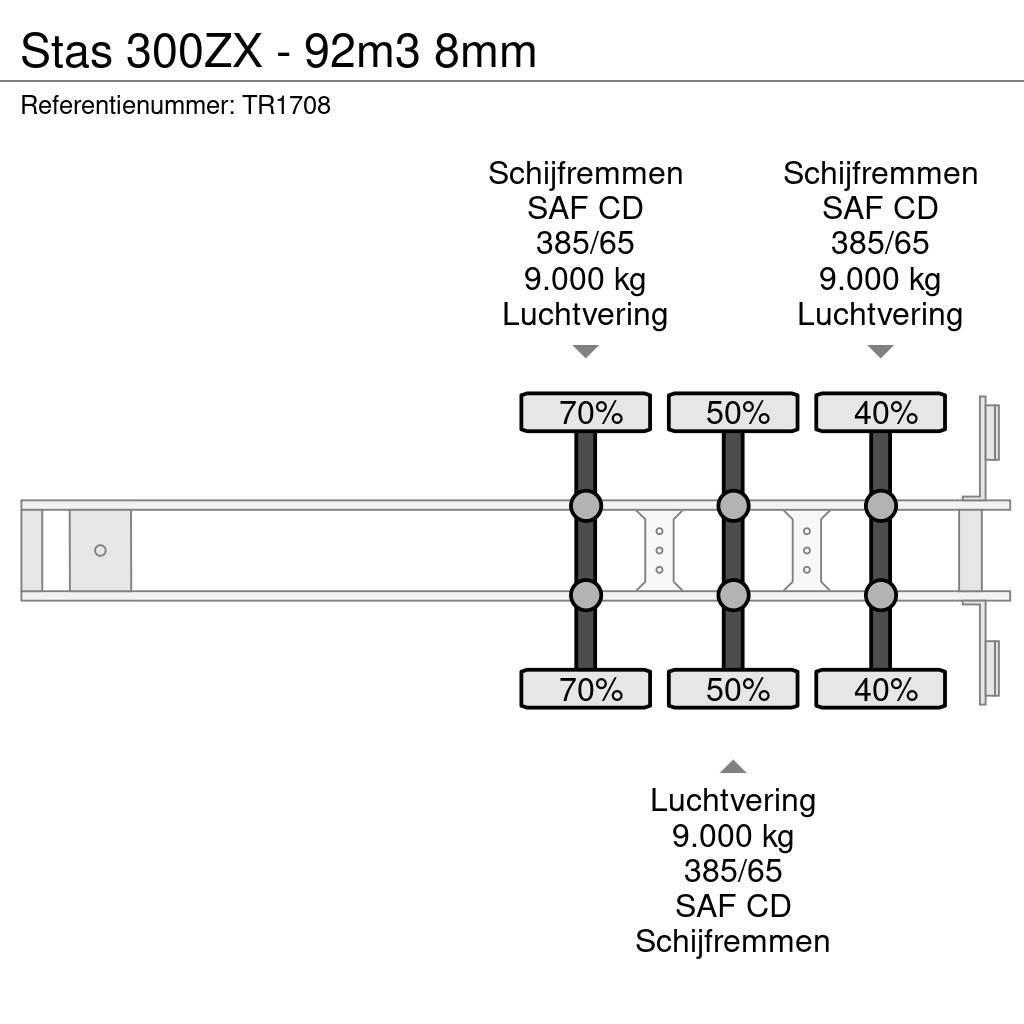 Stas 300ZX - 92m3 8mm Walking floor-puoliperävaunut
