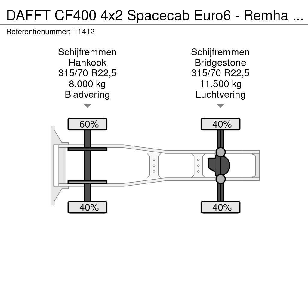 DAF FT CF400 4x2 Spacecab Euro6 - Remha - 615.000km - Vetopöytäautot