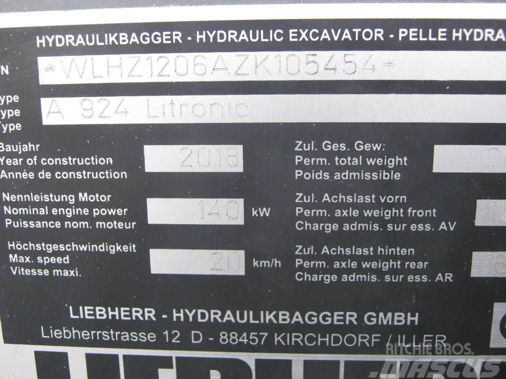 Liebherr A 924 Litronic Pyöräkaivukoneet