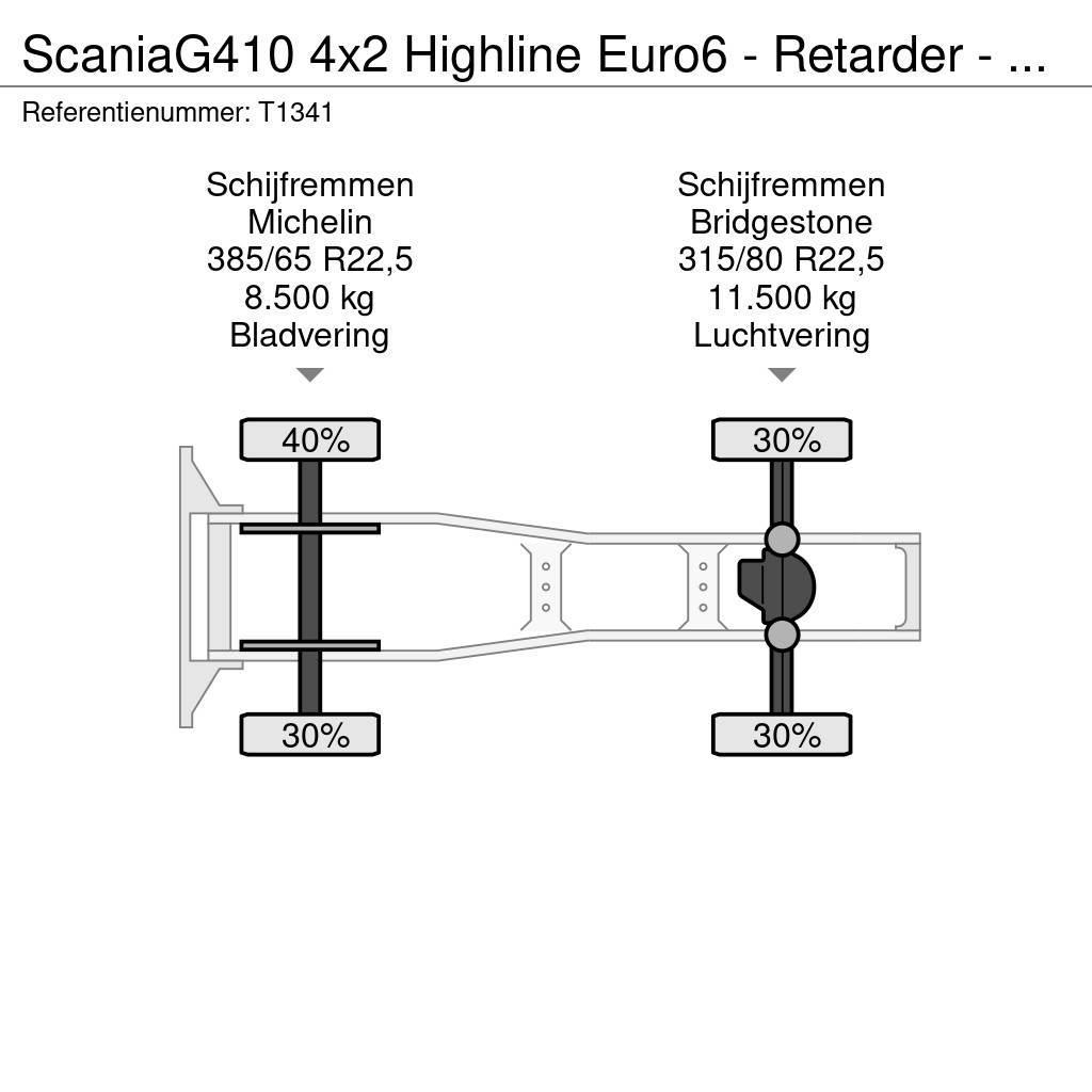Scania G410 4x2 Highline Euro6 - Retarder - PTO - KiepHyd Vetopöytäautot
