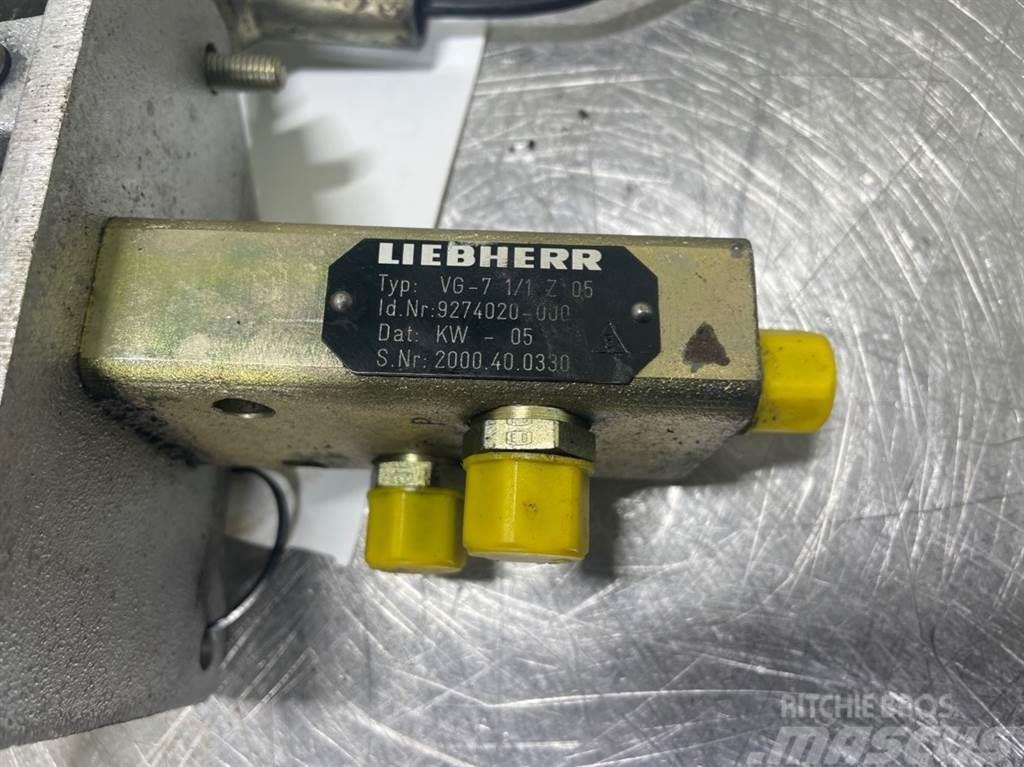 Liebherr A316-9274020/9198863-Servo valve/Pedal Hydrauliikka