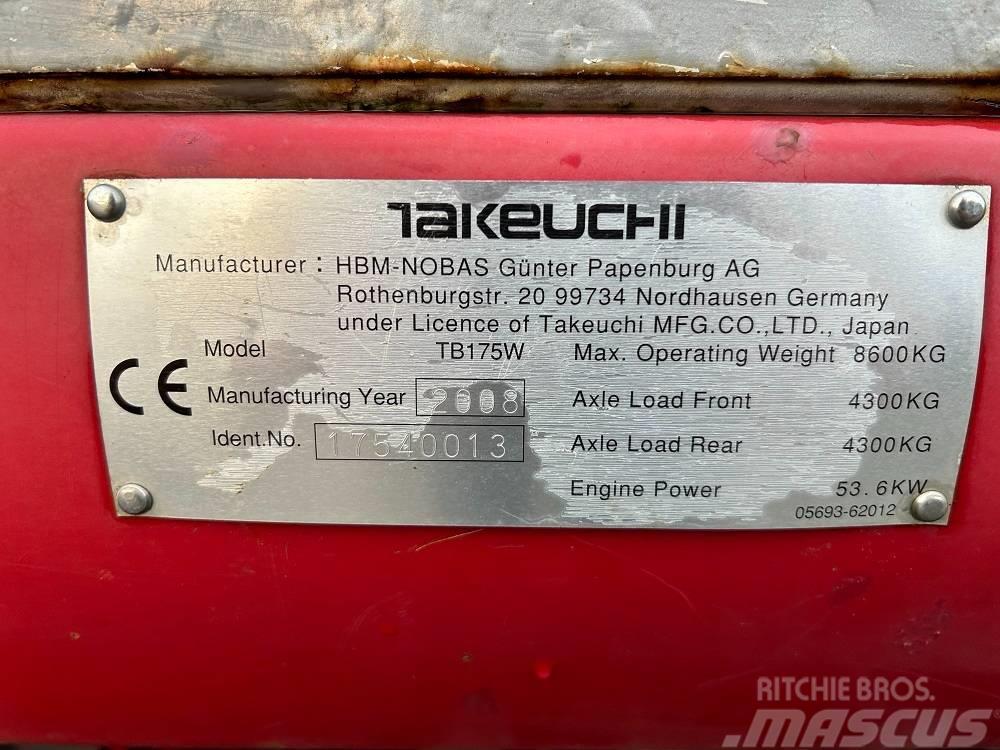 Takeuchi TB175W Midikaivukoneet 7t - 12t