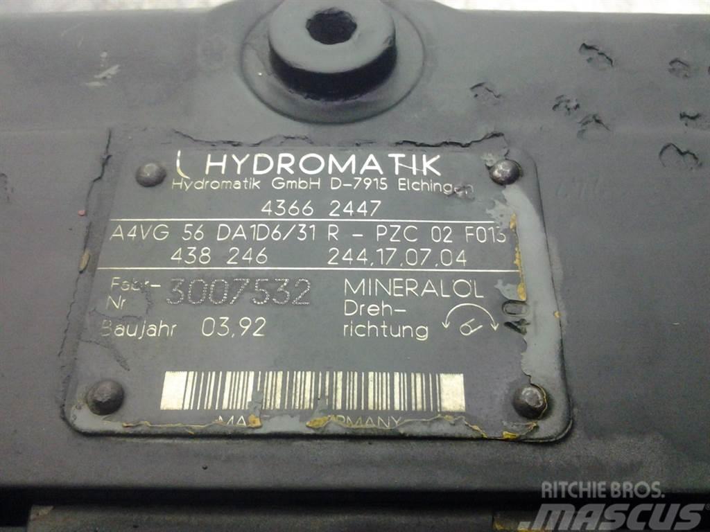 Hydromatik A4VG56DA1D6/31R - Zettelmeyer ZL502 - Drive pump Hydrauliikka