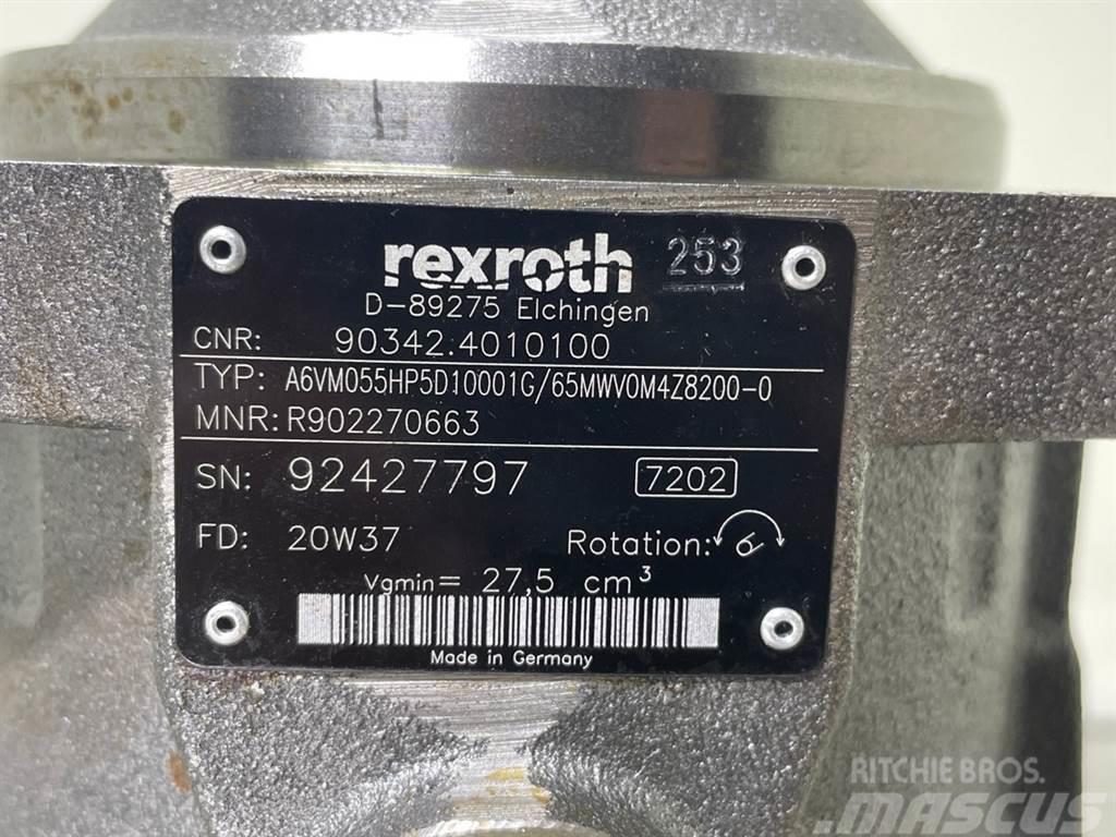 Rexroth A6VM055HP5D10001G-R902270663-Drive motor/Fahrmotor Hydrauliikka