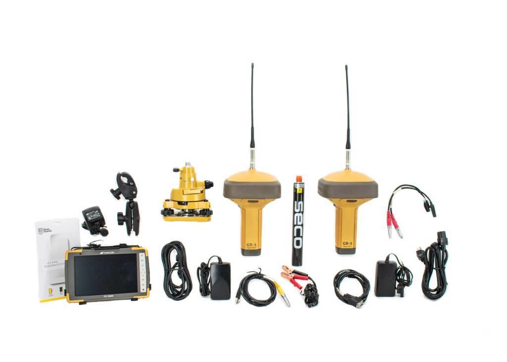 Topcon Dual GR-5 UHF II GPS Kit w/ FC-5000 & Magnet Field Muut