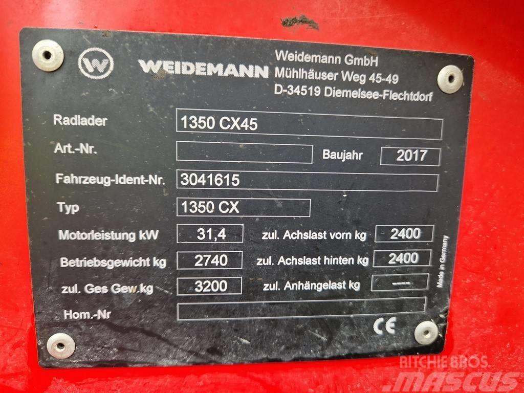 Weidemann 1350 CX45 Hoflader Radlader Hofschlepper Etukuormaimet ja kaivuulaitteet