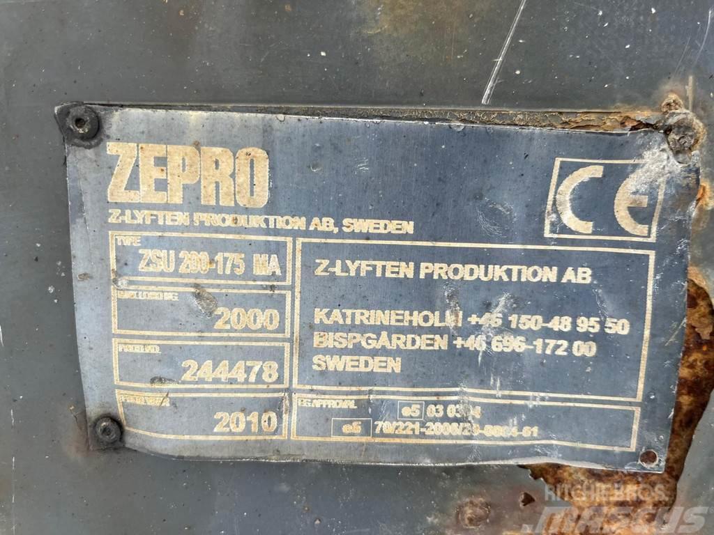  ZEPRO ZSU 200-175MA / 2000 KG. Tavara- ja huonekaluhissit