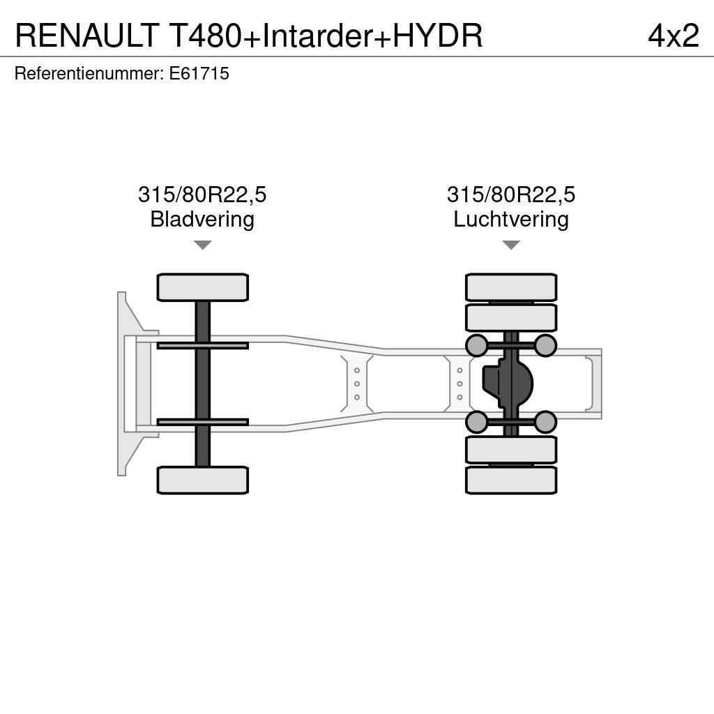 Renault T480+Intarder+HYDR Vetopöytäautot