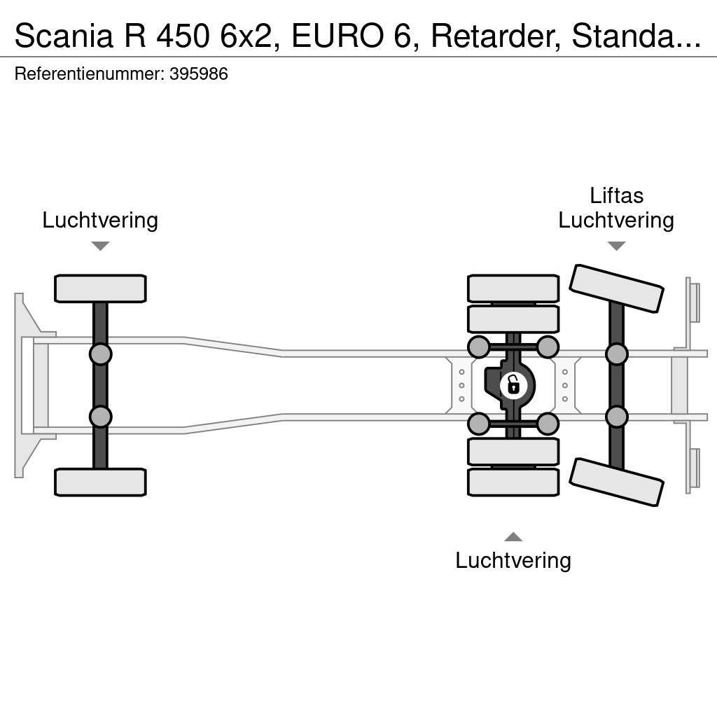 Scania R 450 6x2, EURO 6, Retarder, Standairco, Combi Pressukapelli kuorma-autot