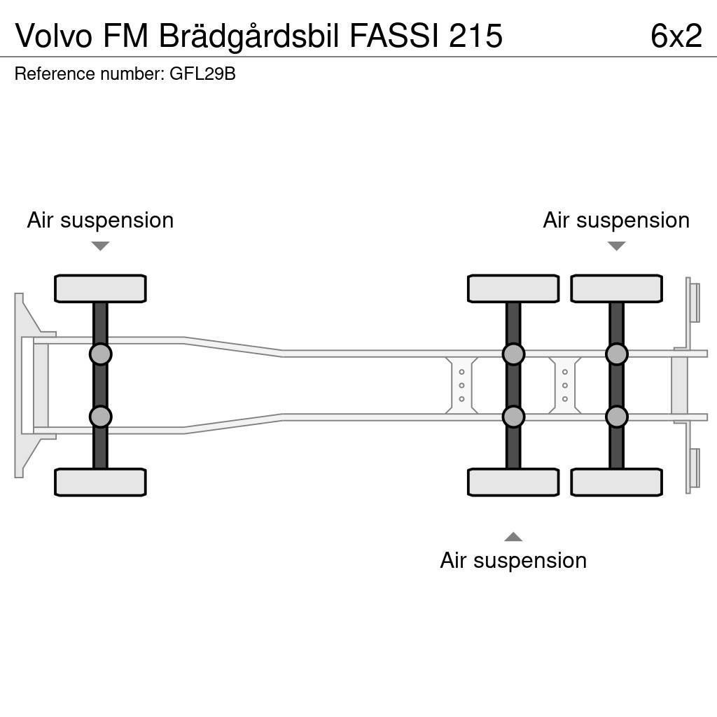 Volvo FM Brädgårdsbil FASSI 215 Lava-kuorma-autot