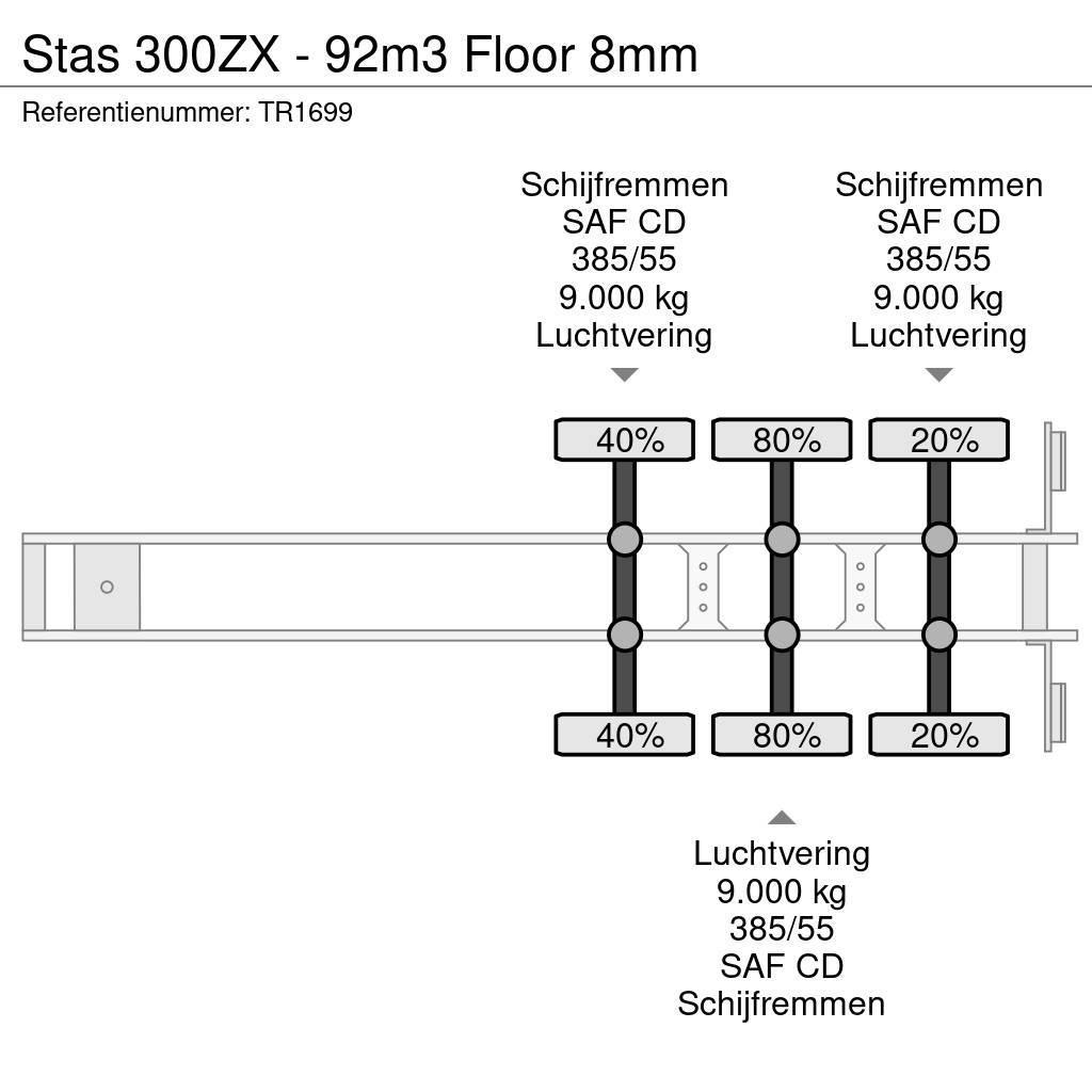 Stas 300ZX - 92m3 Floor 8mm Walking floor-puoliperävaunut