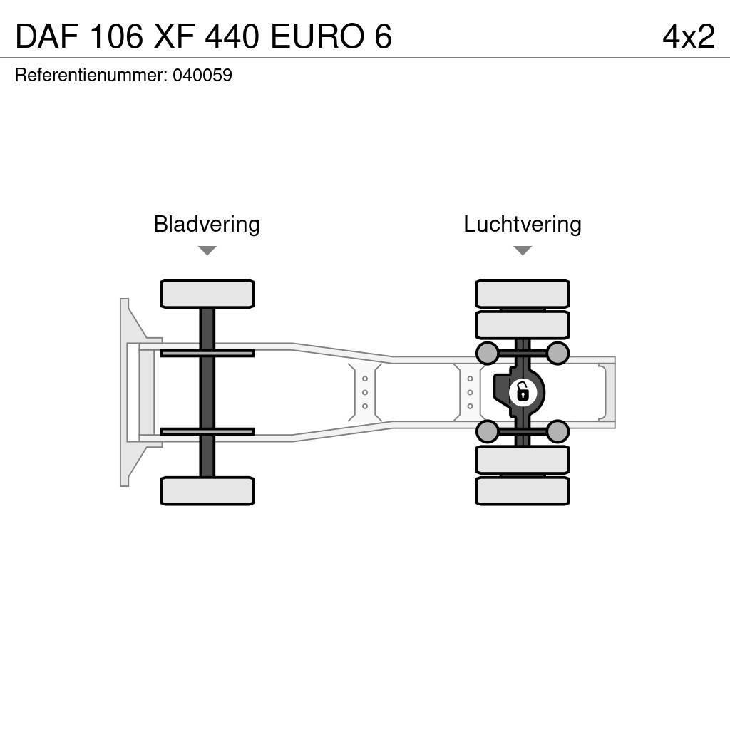 DAF 106 XF 440 EURO 6 Vetopöytäautot