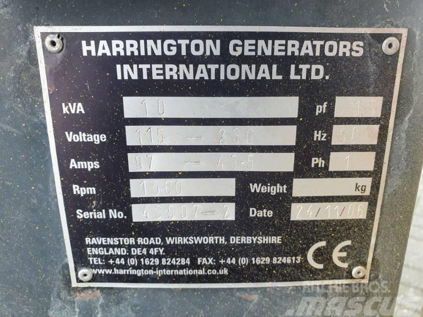 Harrington 10 kVA Dieselgeneraattorit