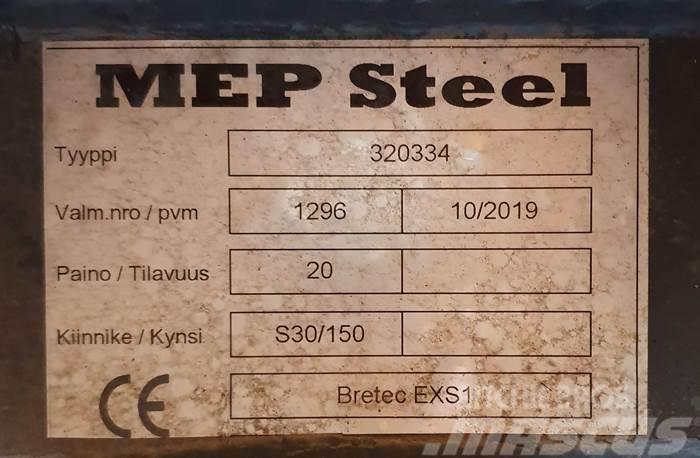  MEP Steel BRETEC EXS1 ISKUVASARAN KIINNIKELEVY S30 Pikakytkimet