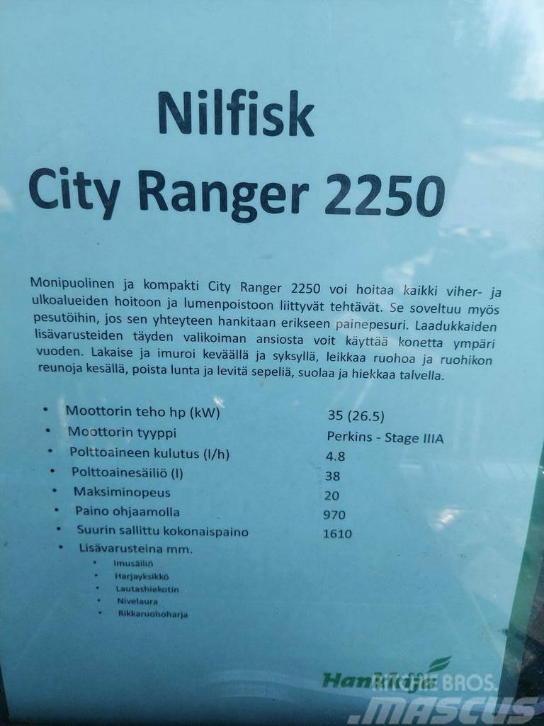  MUUT YMPÄRISTÖKONEET NILFISK CITY RANGER 2250 Muut ympäristökoneet