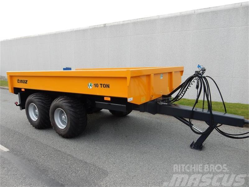 Tinaz 10 tons dumpervogn med hydr. bagklap - 40 cm sider Muut ympäristökoneet