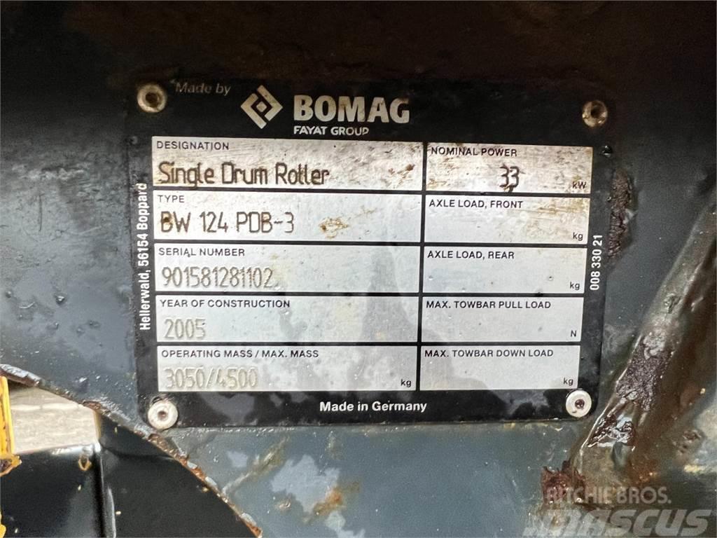 Bomag BW 124 PDB-3 - 3.000 kg. / Tromle / 1.400T Yksivalssijyrät