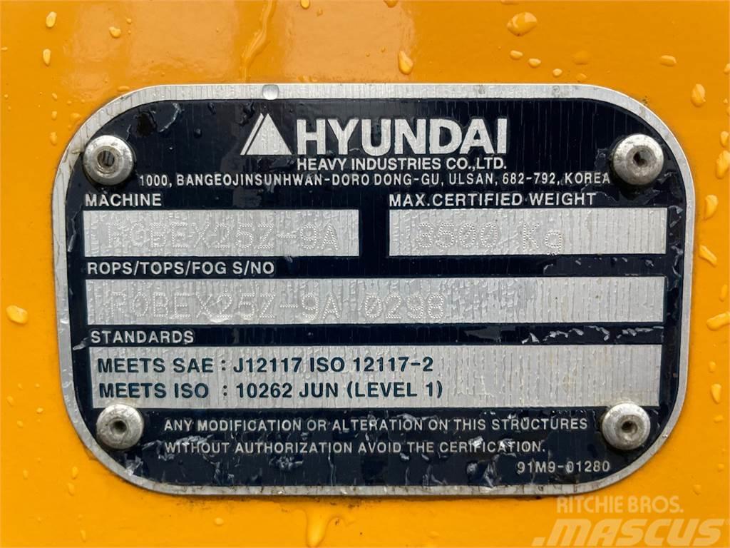 Hyundai 25z-9ak - 2.700 kg. minigraver / 350 Timer / Står  Minikaivukoneet < 7t