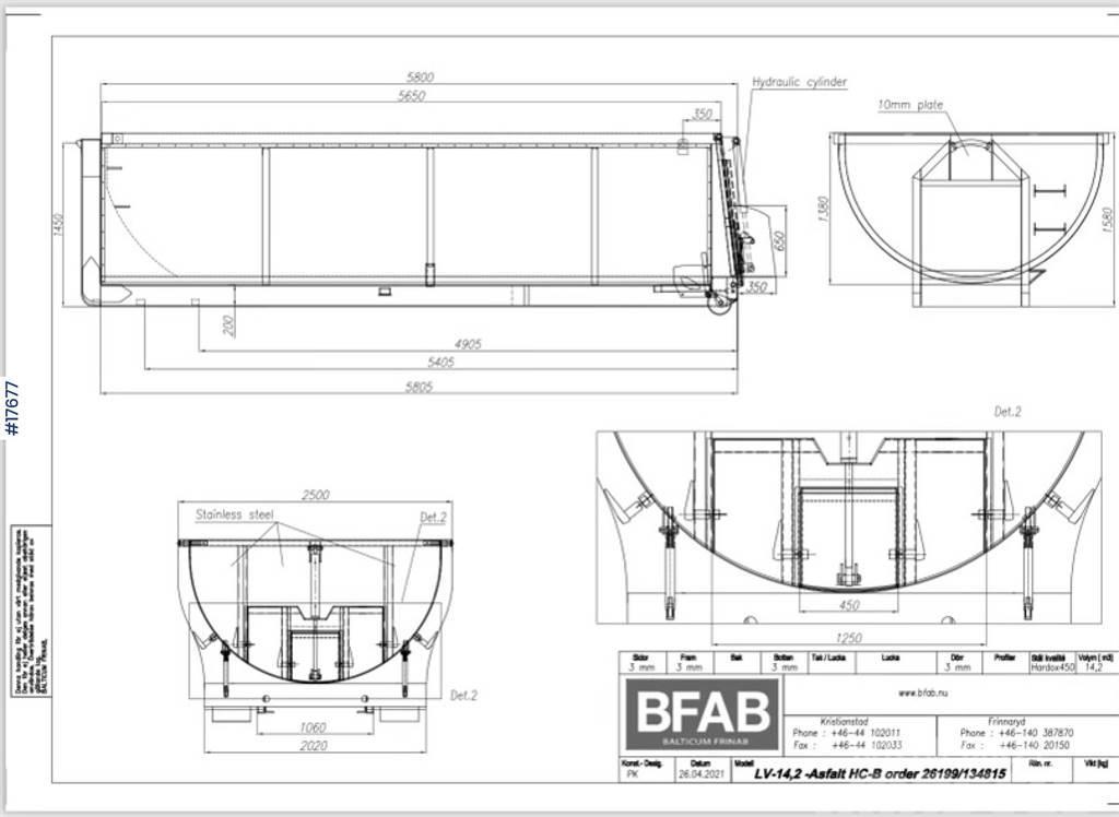  BFAB Asphalt tub on hook frame Muut