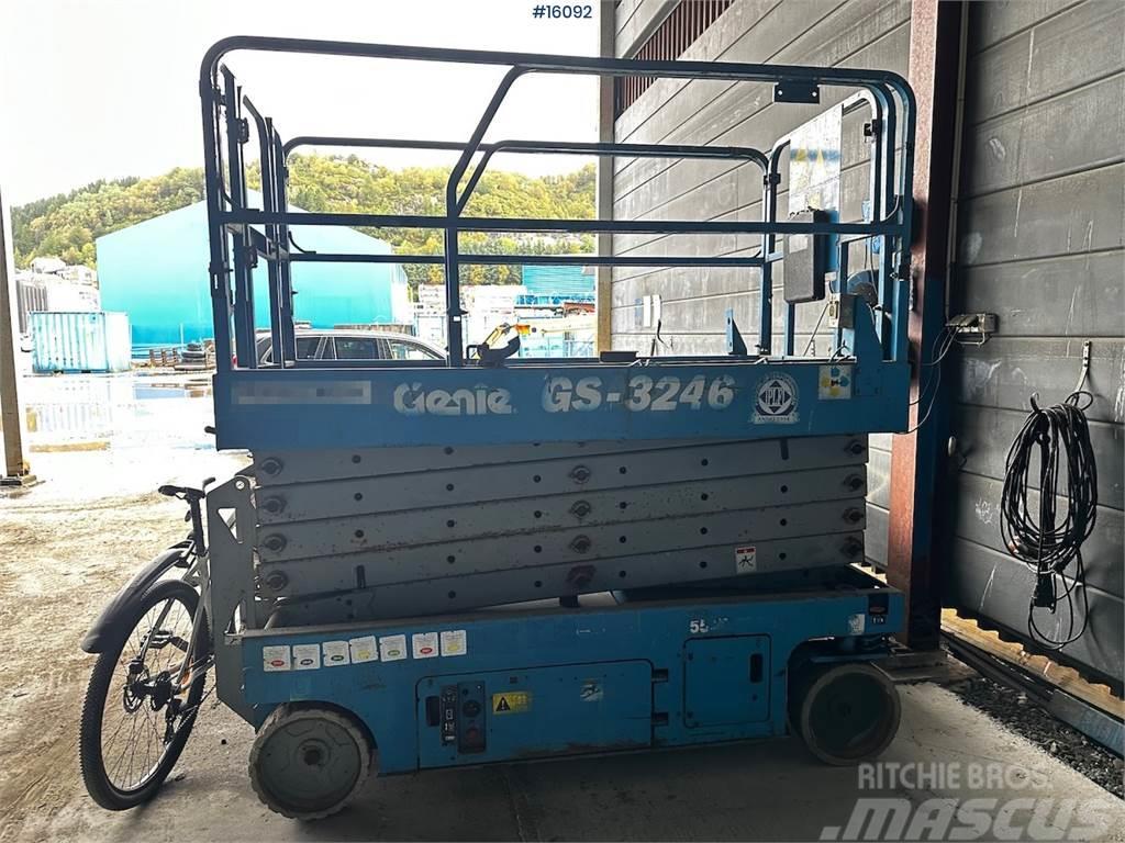 Genie GS 3246 Scissor lift. Delivered certified Saksilavat