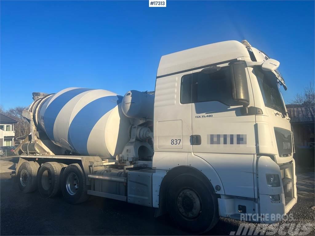 MAN TGX 35.480 8x4 Concrete truck w/ Putzmeister super Betonikuorma-autot