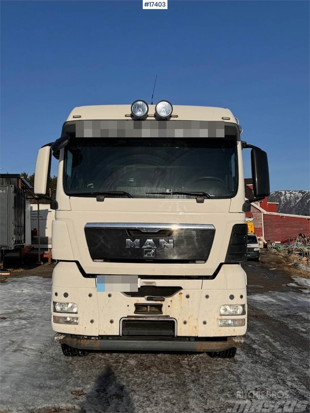 MAN TGX 35.480 8x4 flatbed truck w/ driving bridges Lava-kuorma-autot