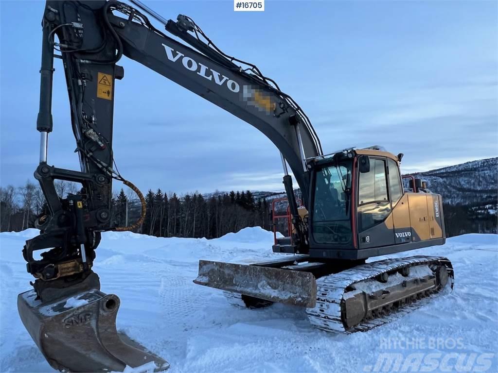 Volvo EC160EL crawler excavator w/ rototilt and grader b Telakaivukoneet