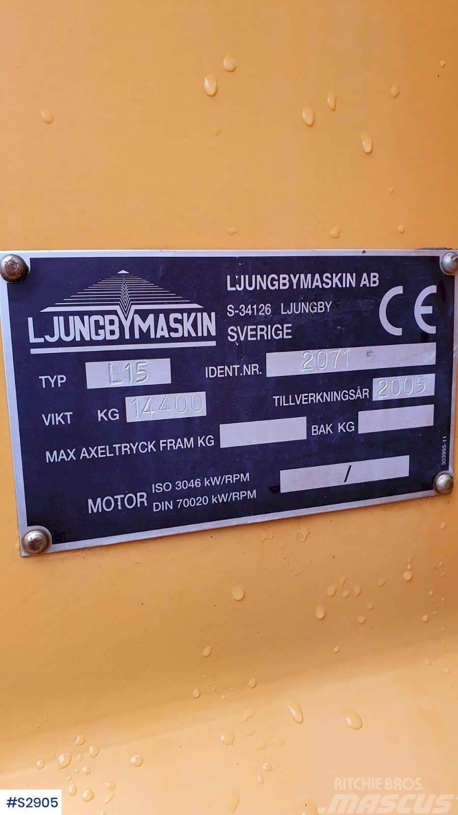 Ljungby L15 WHEEL LOADER WITHOUT BUCKET Pyöräkuormaajat