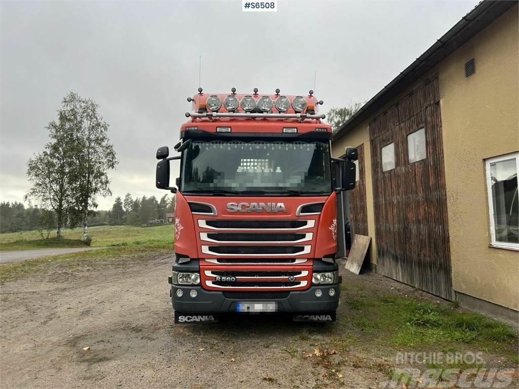 Scania R560 Timber Truck with trailer and crane Puuautot