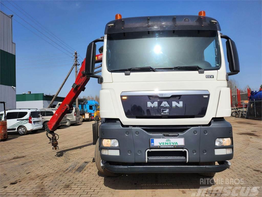 MAN TGS 26.320 6x2-4 + Hyvalift + HMF 1643-Z2 Koukkulava kuorma-autot