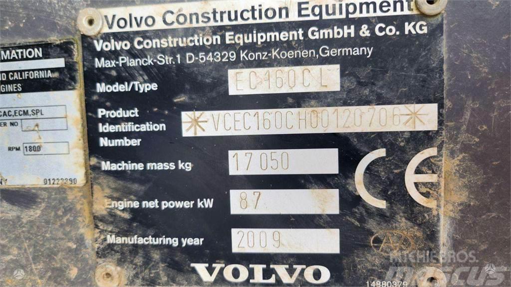 Volvo EC 160 CL + ROTOTILT + 3 BUCKE Telakaivukoneet