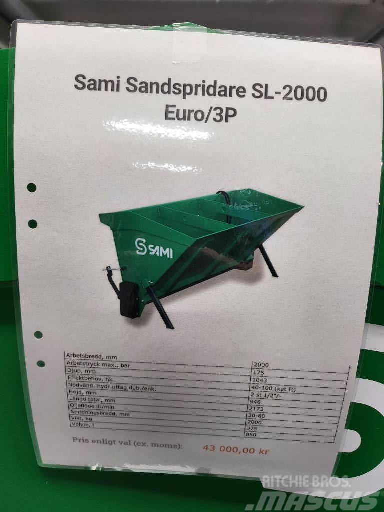 Sami Sandspridare SL 2000 euro / 3p  sms trima DEMO Hiekan- ja suolanlevittimet